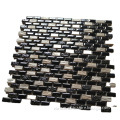 Spain Design Black Mixed Golden Color Ceramic Mosaic Tiles